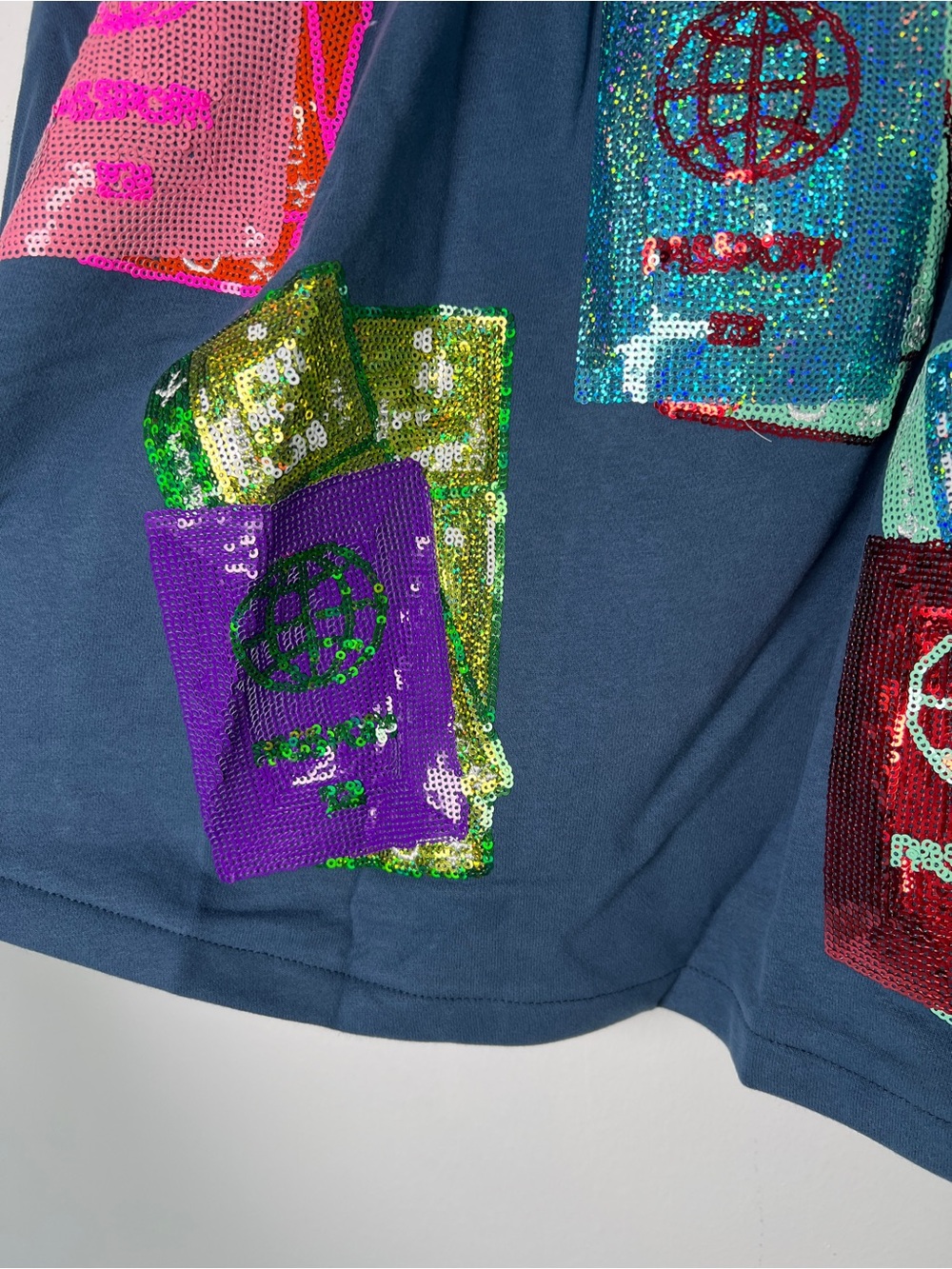 QUEEN OF SPARKLES Blue Passport Skort - Picture 4 of 7